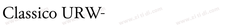 Classico URW字体转换